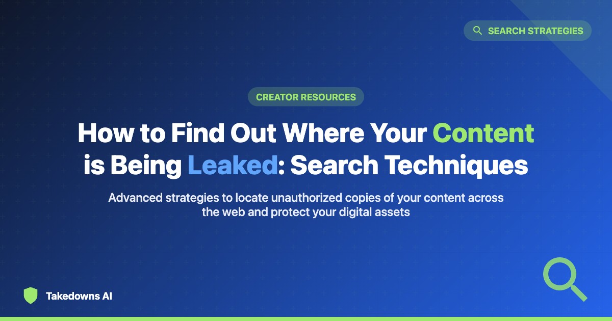Content Leak Search Techniques