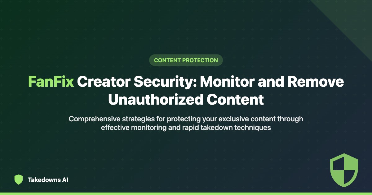 FanFix content security dashboard with monitoring tools