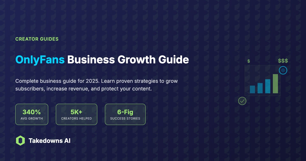 OnlyFans business growth chart showing revenue progression and subscriber growth strategies