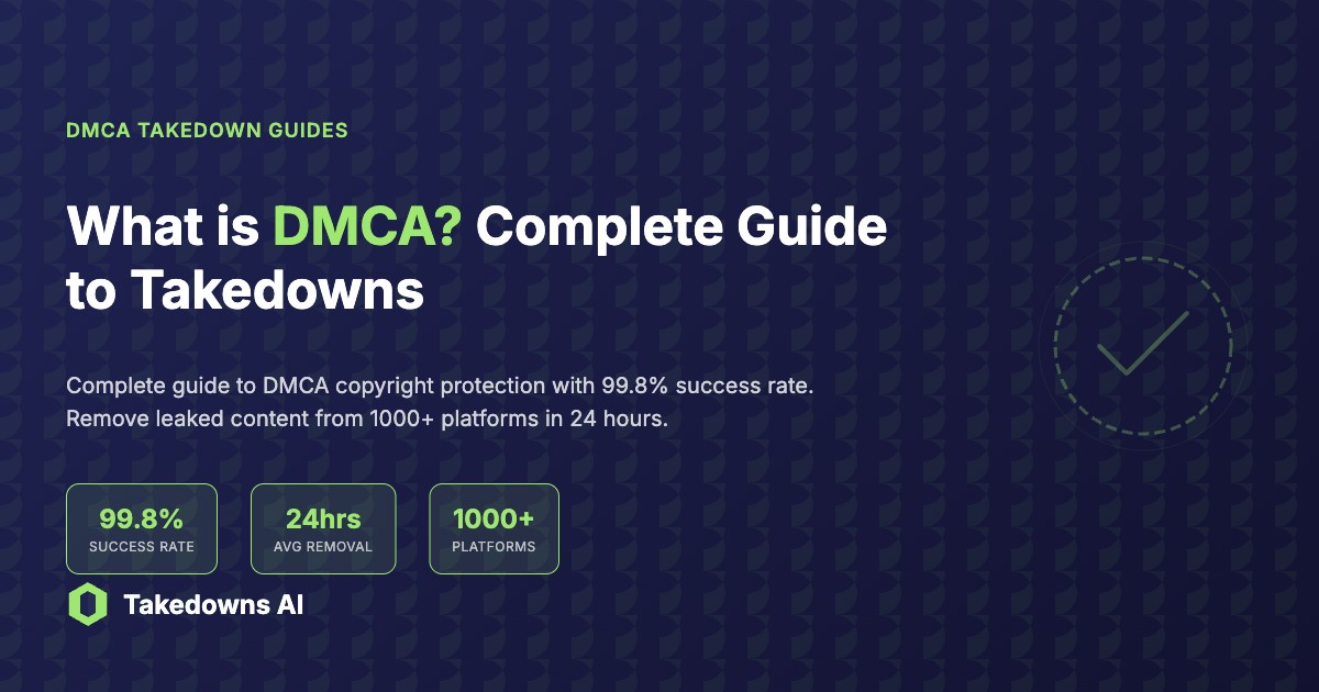 DMCA-Takedown-Prozess-Visualisierung zeigt das rechtliche Rahmenwerk und Erfolgsraten